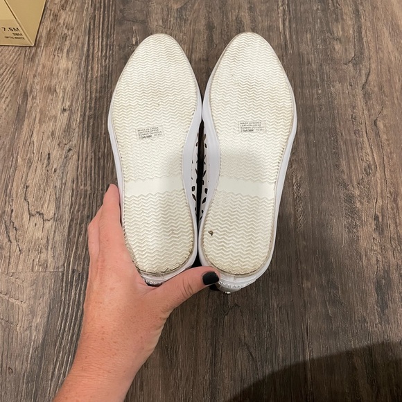 Women’s Michael Kors optic white sneakers in like new condition. - Picture 4 of 6